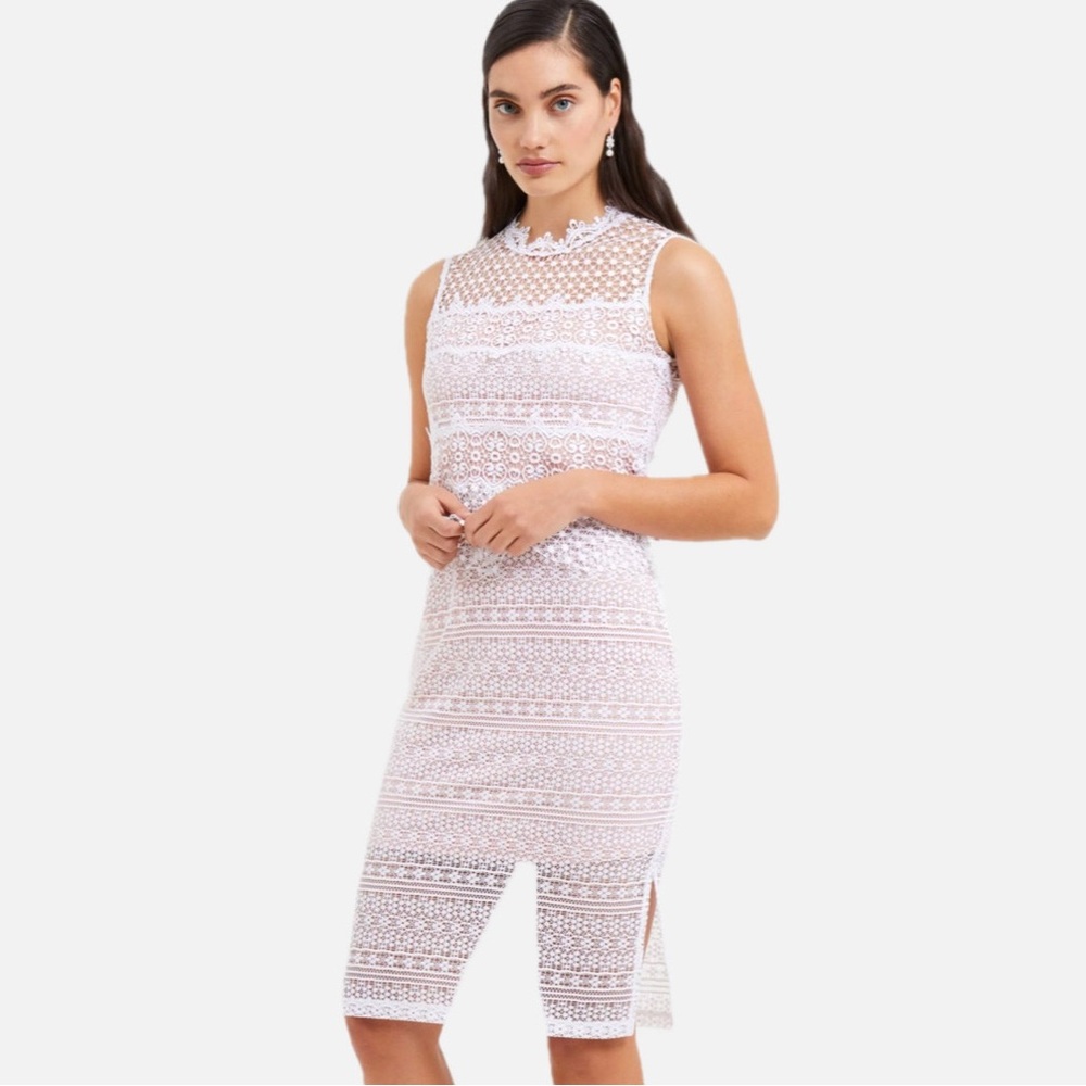French Connection Ramona Lace Jersey Dress
NWT